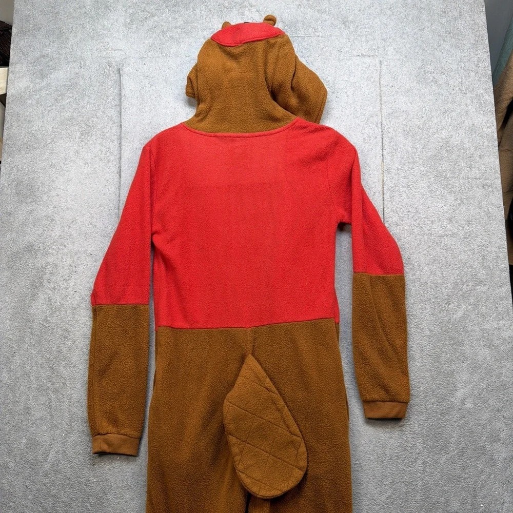 Buc-ee's Hooded‎ One Piece Pajamas Youth XS Beaver Sleeper